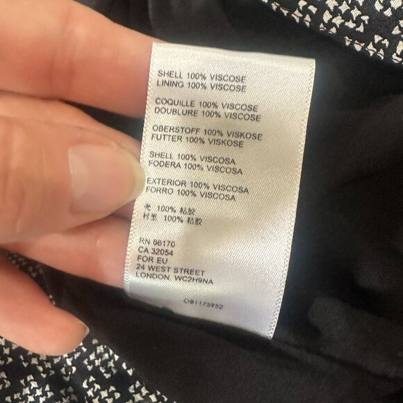 MAEVE for Anthropologie Myka Black Print Wide Leg Jumpsuit with Tie Size 8 - Picture 12 of 12